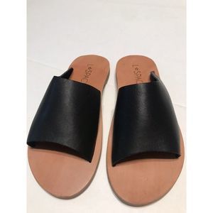 L*Space Laguna Leather Sandals, slides, black,  BRAND NEW, size 36 US 6